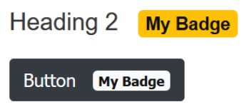 Bootstrap Visuals for Confluence Badge